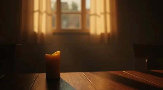 Illustration symbolique représentant un lieu paisible de dernier souffle avec ambiance de recueillement