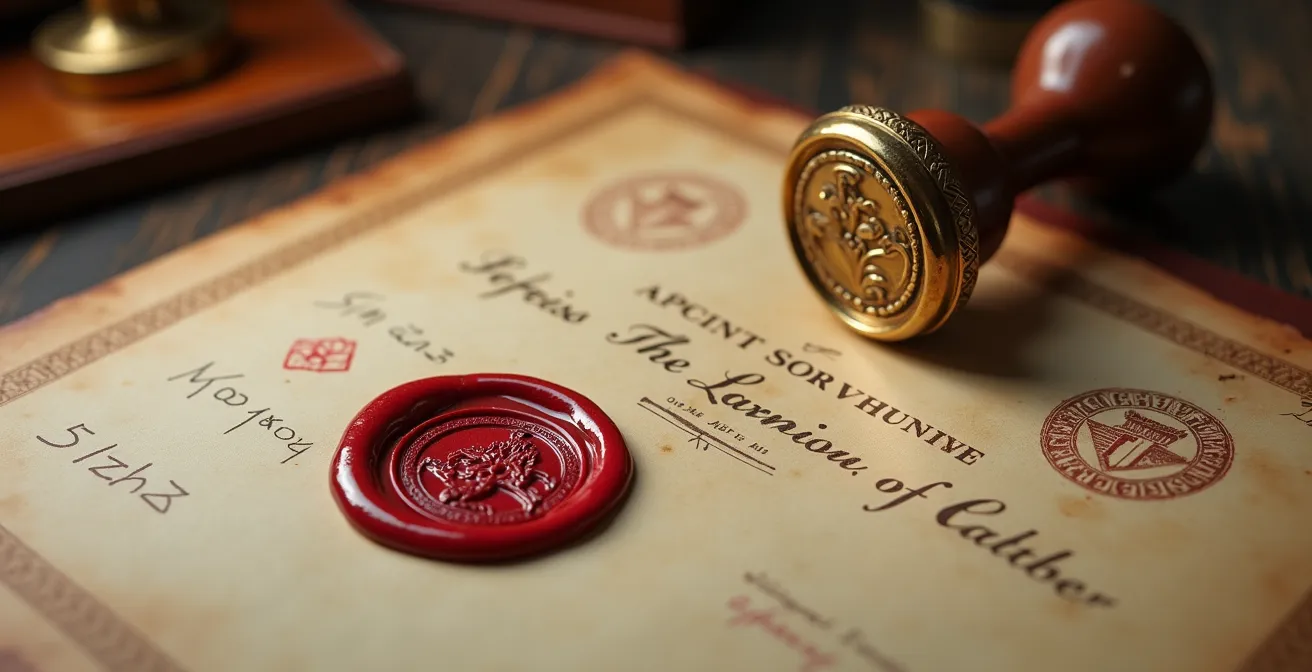 Documents administratifs et tampons officiels pour une rétrocession de concession